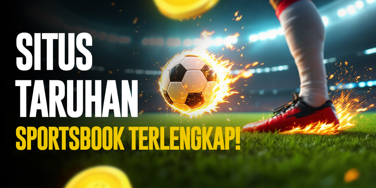 Ilustrasi semangat pertandingan sepak bola dengan sepatu menendang bola api di stadion terang, mencerminkan dinamika taruhan pasaran bola SBOBET.